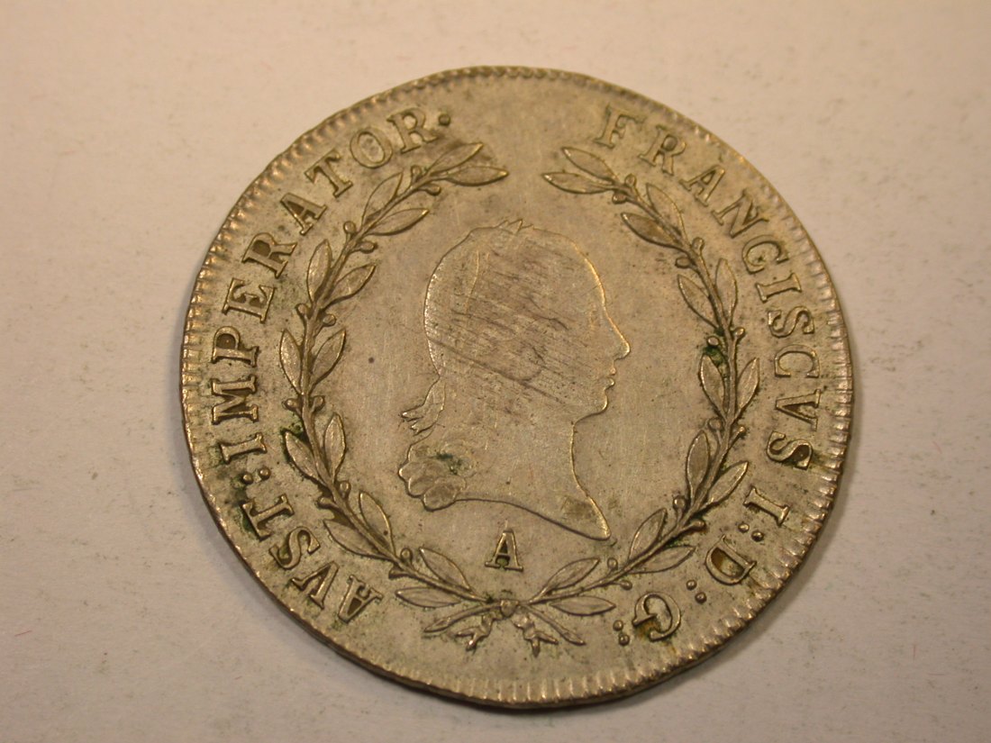  J12  RDR Österreich  20 Kreuzer 1811 in vz-st  !! Originalbilder   