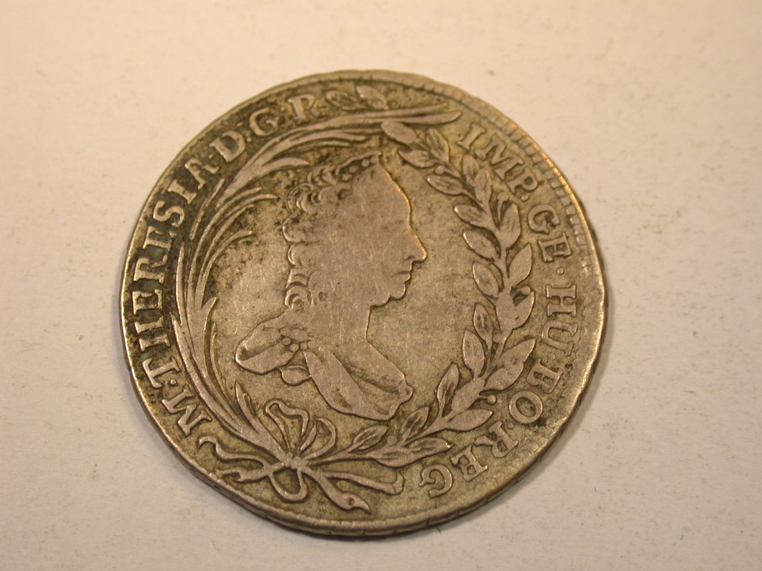  J12  RDR Österreich  20 Kreuzer 1764 in ss/ss+ Maria Theresia  Originalbilder   