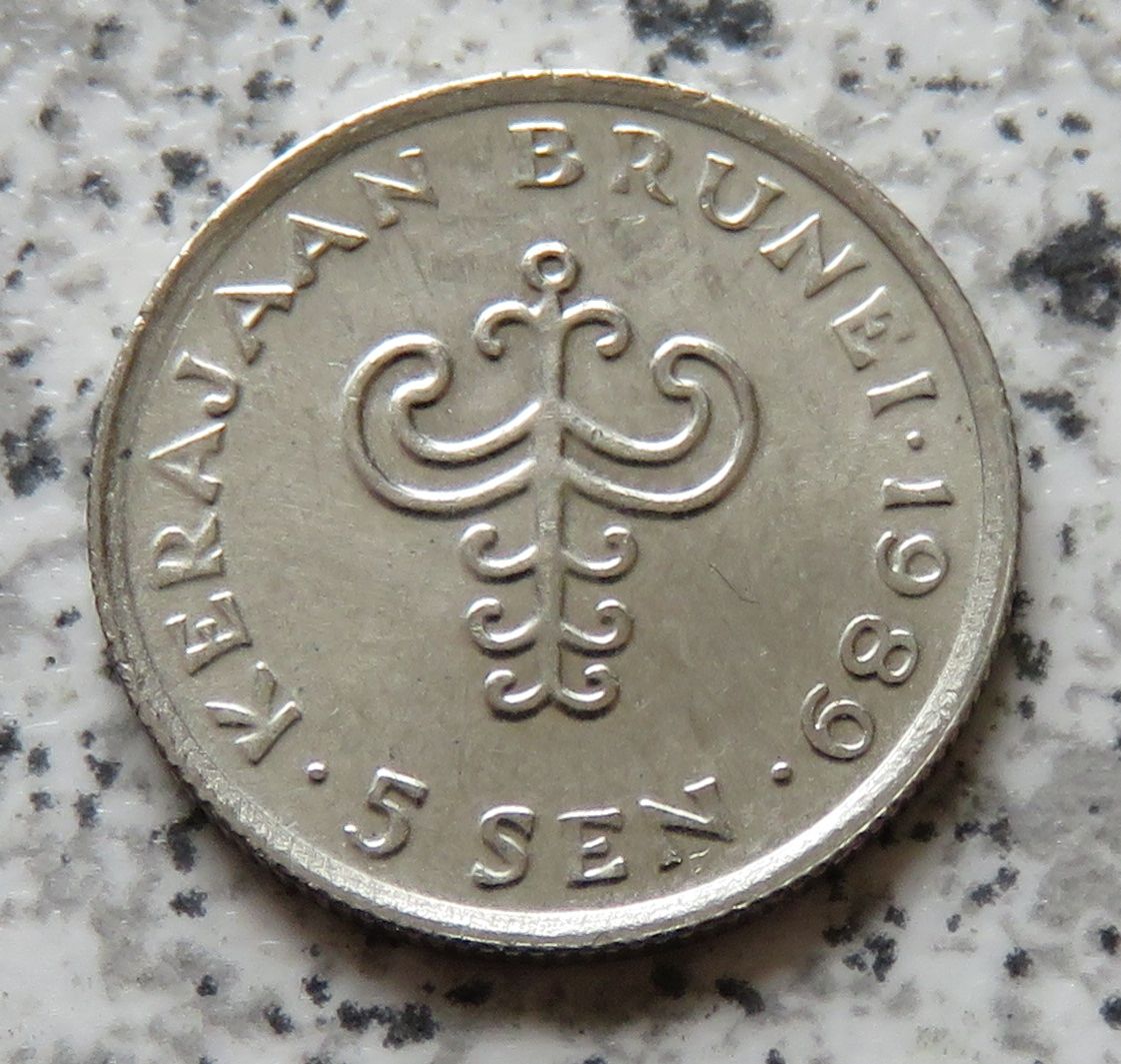  Brunei 5 Sen 1989   