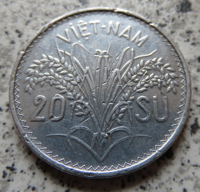 Südvietnam 20 Su 1953, poliert!   