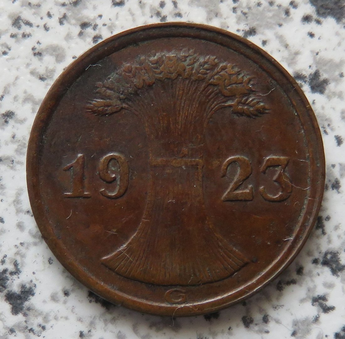  Weimarer Republik 2 Rentenpfennig 1923 G   