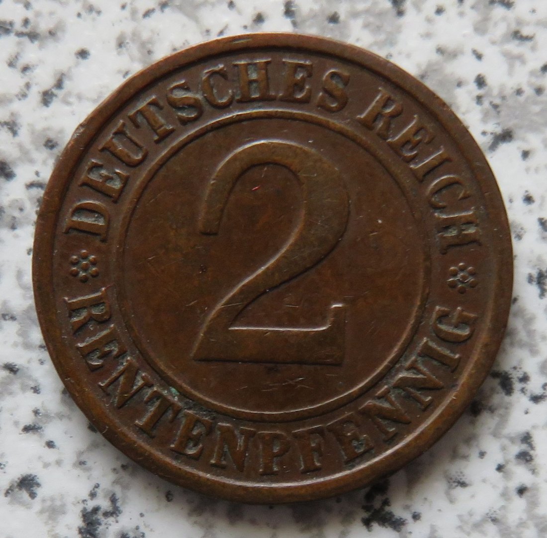  Weimarer Republik 2 Rentenpfennig 1923 G   