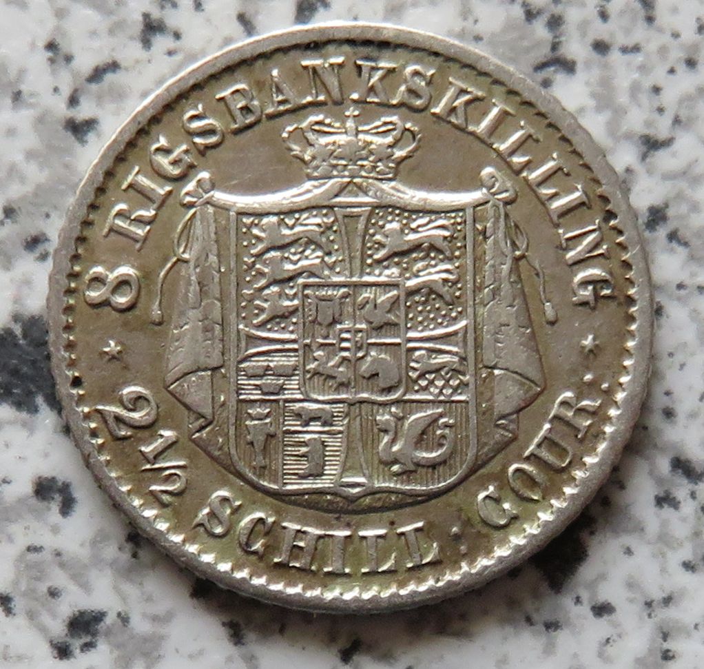  Dänemark 8 Rigsbankskilling 1843   