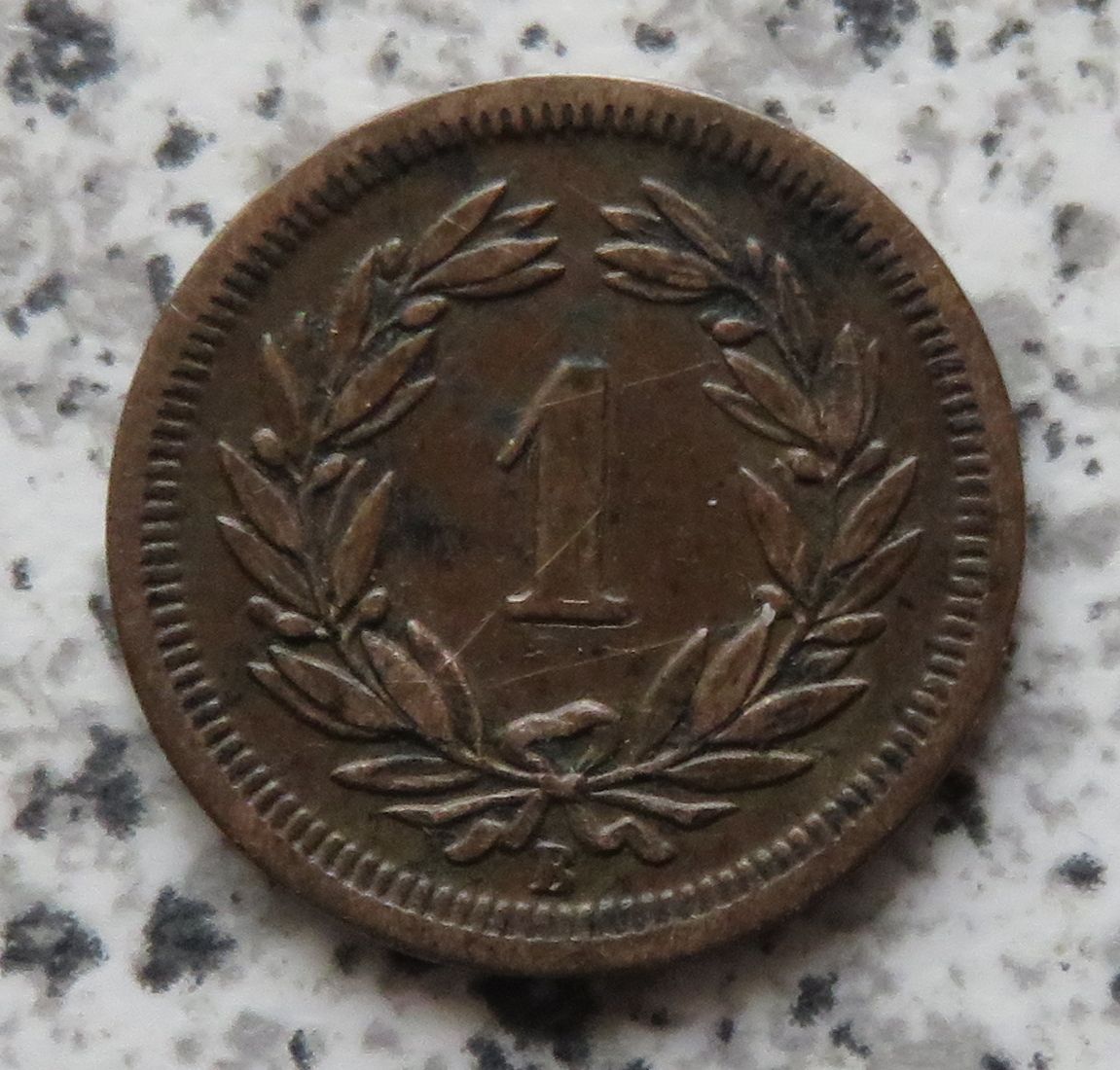  Schweiz 1 Rappen 1868 B   
