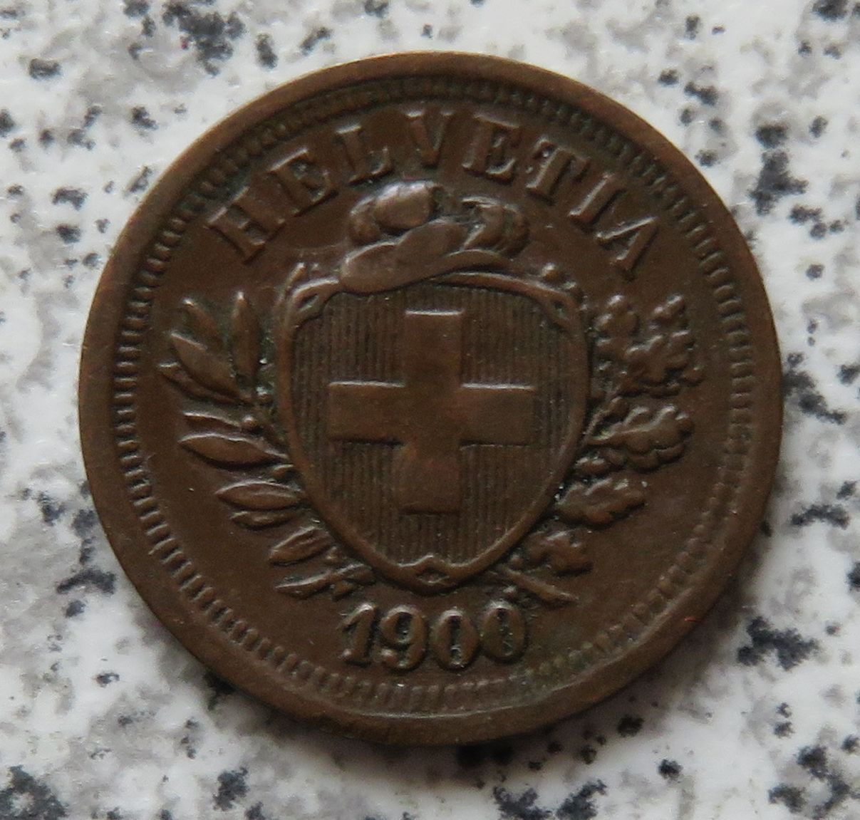  Schweiz 1 Rappen 1900 B   