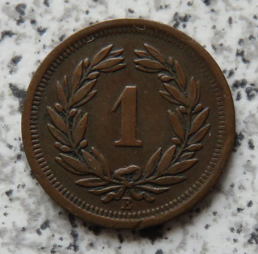  Schweiz 1 Rappen 1902 B   