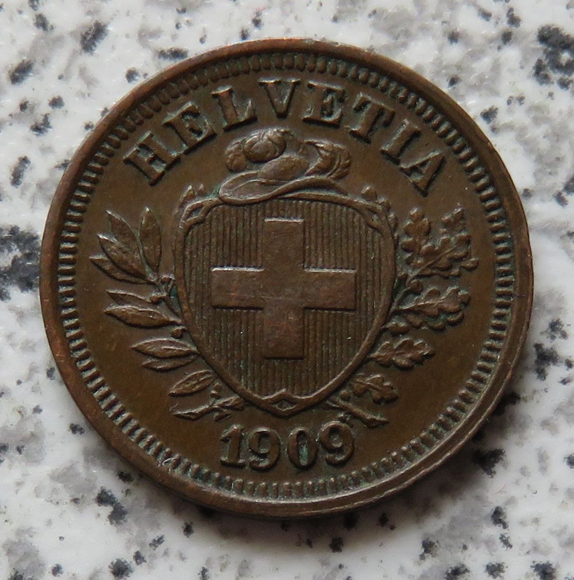  Schweiz 1 Rappen 1909 B   
