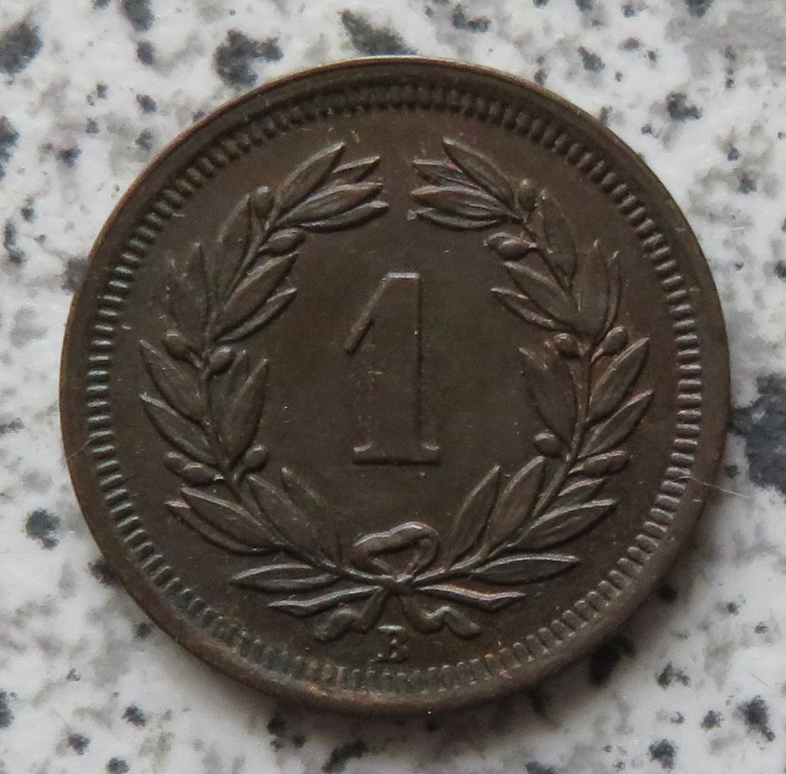  Schweiz 1 Rappen 1910 B   
