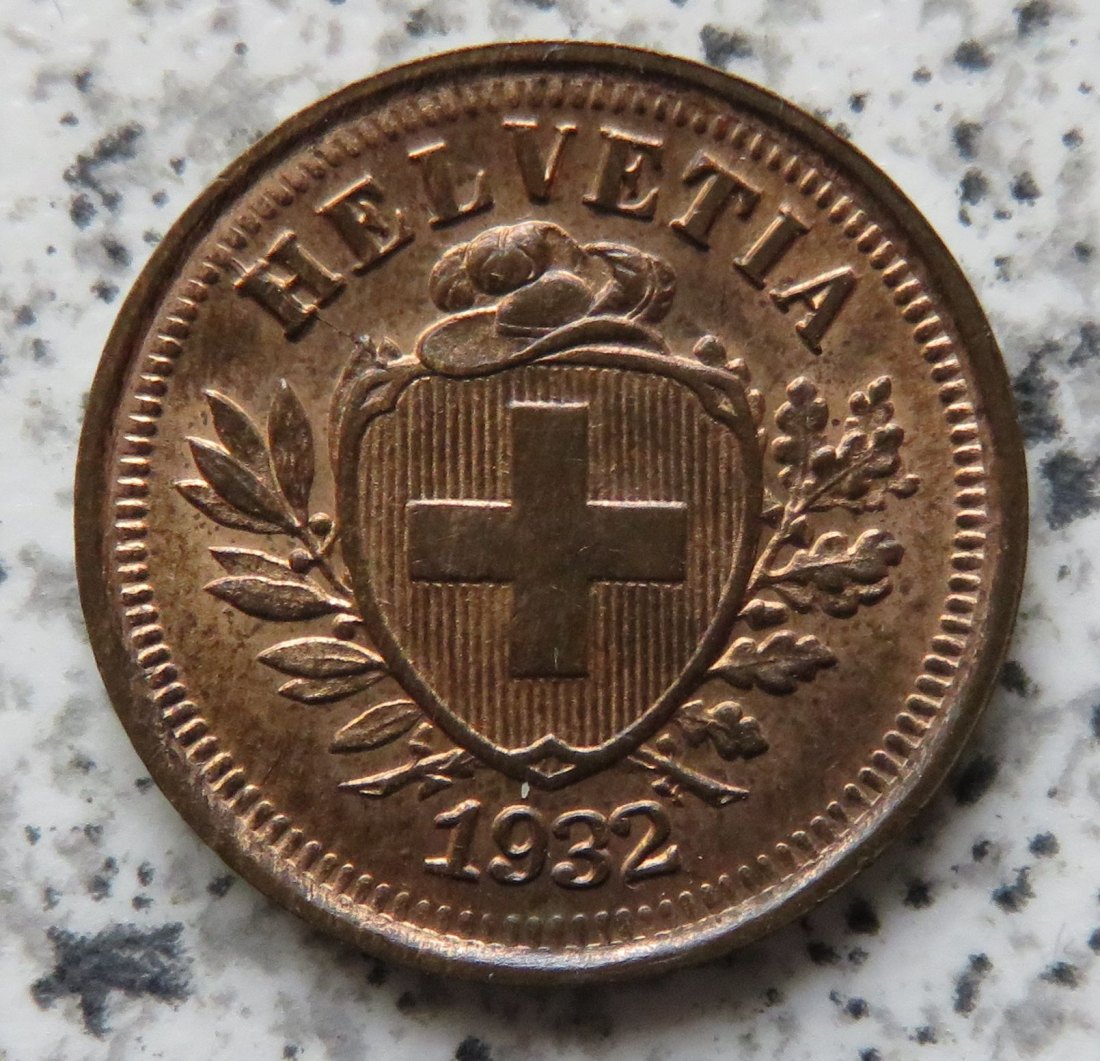  Schweiz 1 Rappen 1932 B   