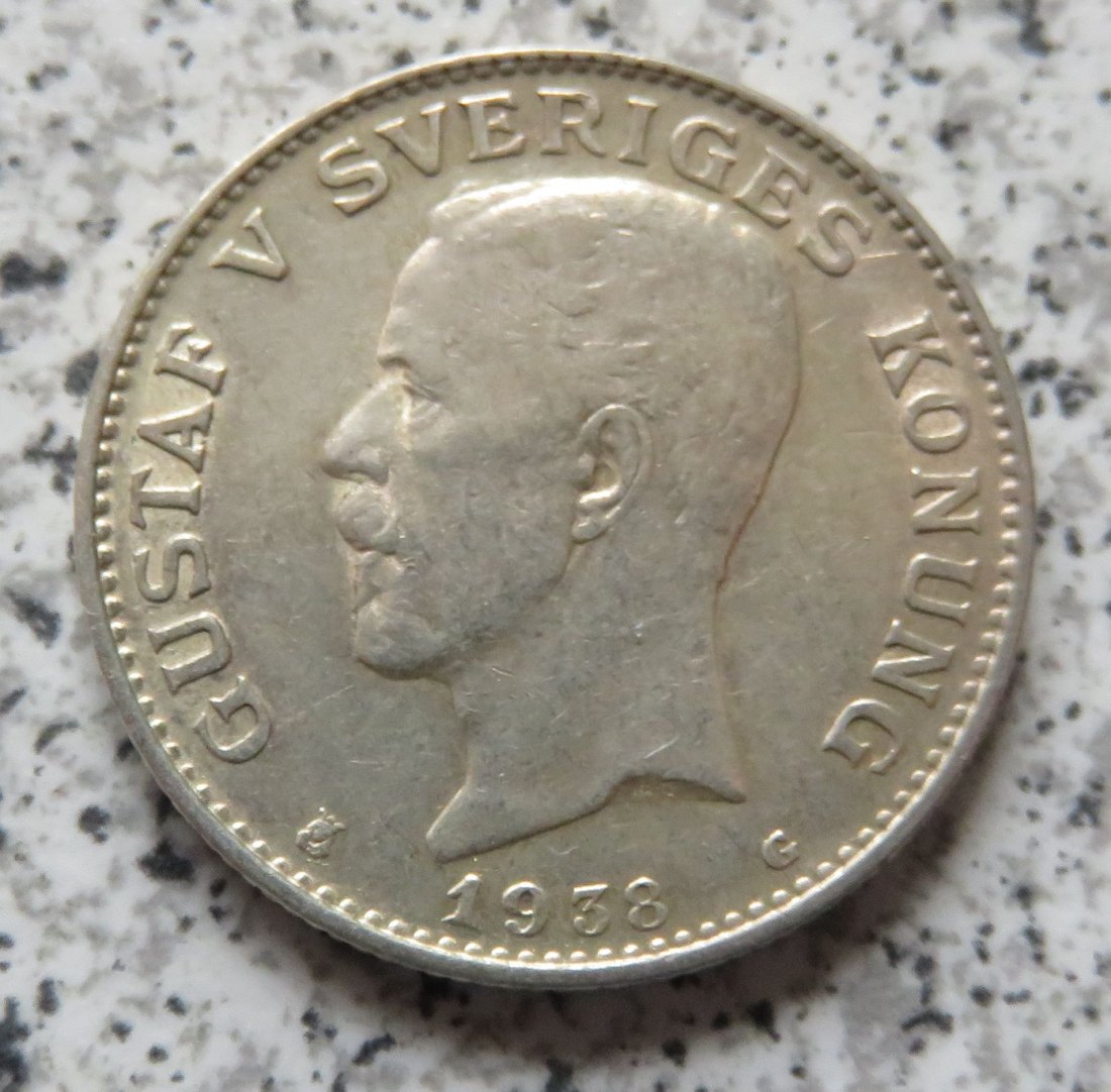 Schweden 1 Krona 1938   