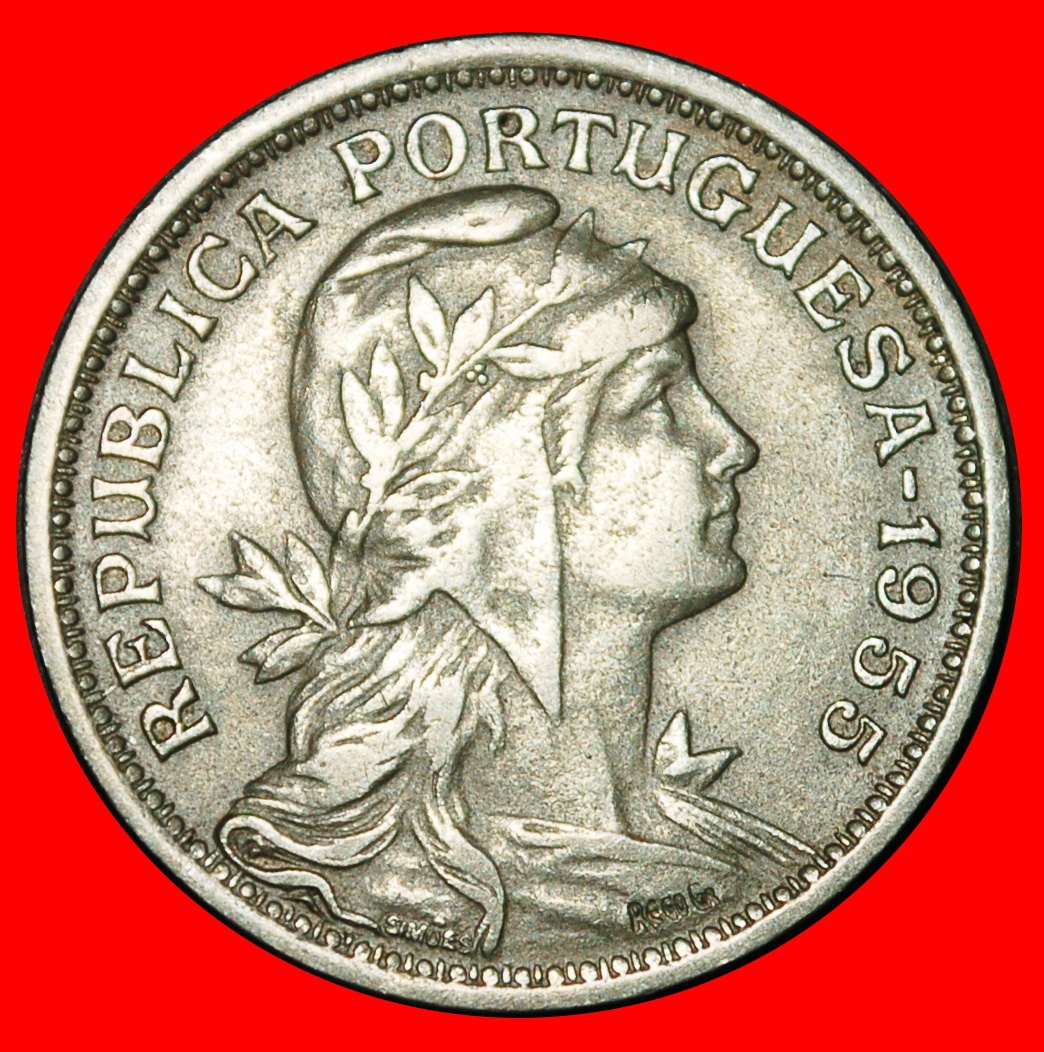  Ⰺ LIBERTY (1927-1968): PORTUGAL ★ 50 CENTAVOS 1955!★LOW START ★ NO RESERVE!   