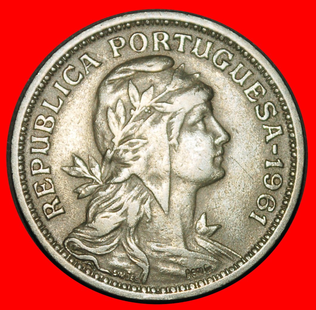  Ⰺ LIBERTY (1927-1968): PORTUGAL ★ 50 CENTAVOS 1961! ★LOW START ★ NO RESERVE!   