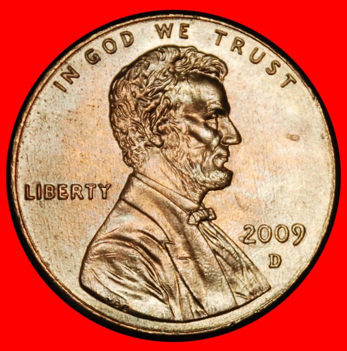  Ⰺ LOG CABIN PENNY: USA★1 CENT 2009D SATIN FINISH LUSTRE! LINCOLN (1809-1865)★LOW START ★ NO RESERVE!   