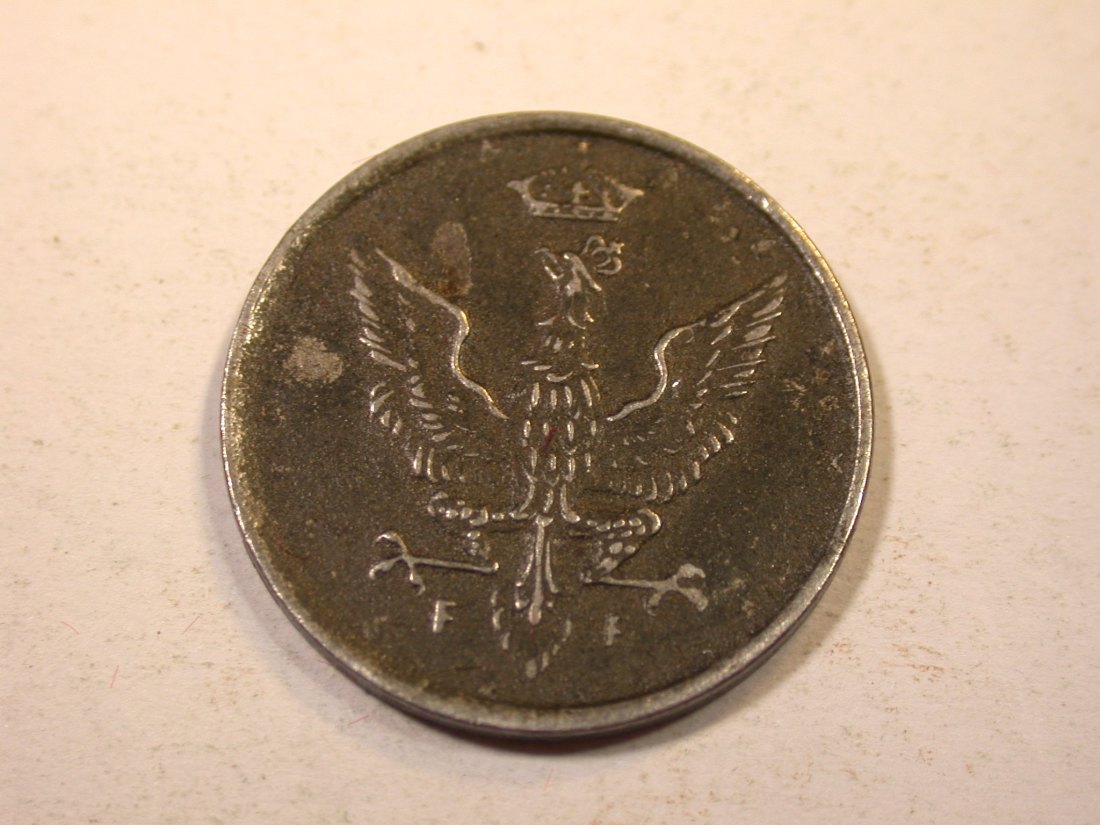  K01 KR Polen 10 Fenigow 1917 F in ss/ss+   Originalbilder   