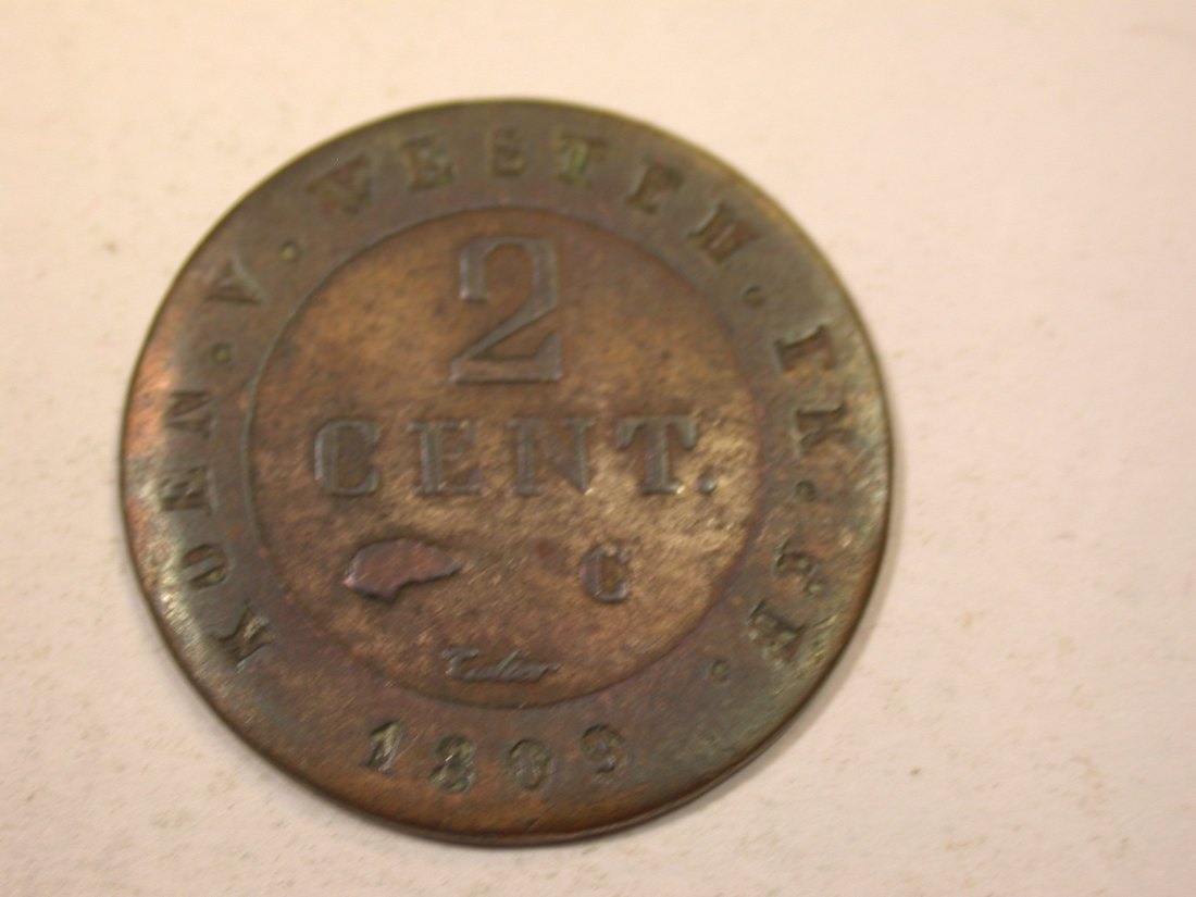  K01 Westfalen 2 Cent 1809 in ss   Originalbilder   