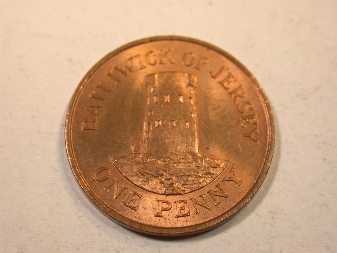  K01 Jersey  1 Pence 1983 in unc     Originalbilder   