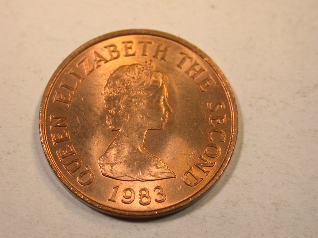  K01 Jersey  1 Pence 1983 in unc     Originalbilder   