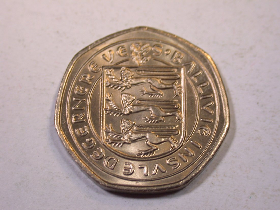  K01 Guernsey  20 Pence 1987 in unc      Originalbilder   