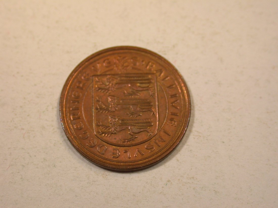  K01 Guernsey  1/2 Penny 1971 in unc     Originalbilder   
