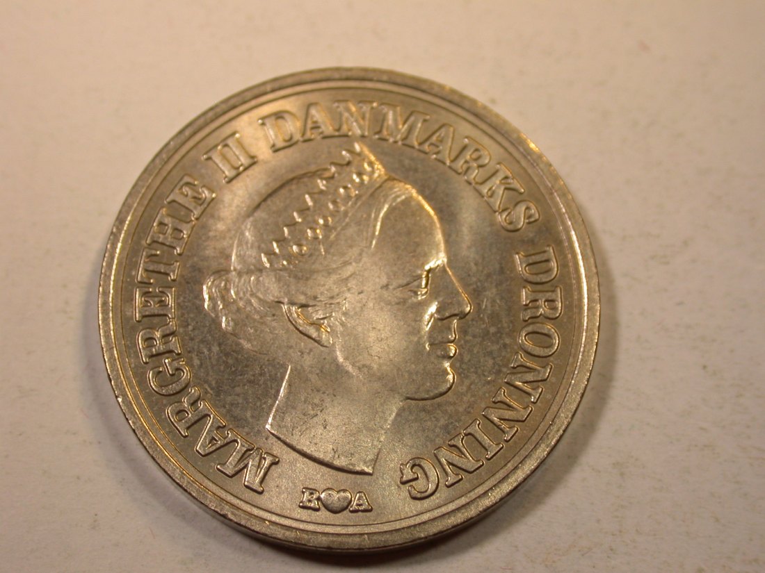  K01 Dänemark  10 Kroner 1986 in unc      Originalbilder   