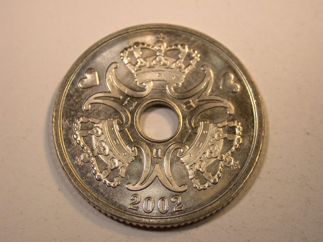  K01 Dänemark  5 Kroner 2002 in unc EA !!   Originalbilder   