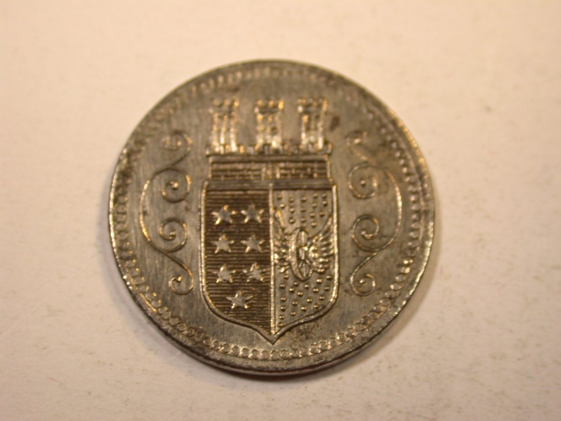  K01 Ohligs 10 Pfennig 1920 in Eisen in Stempelglanz EA  !!!   Originalbilder   