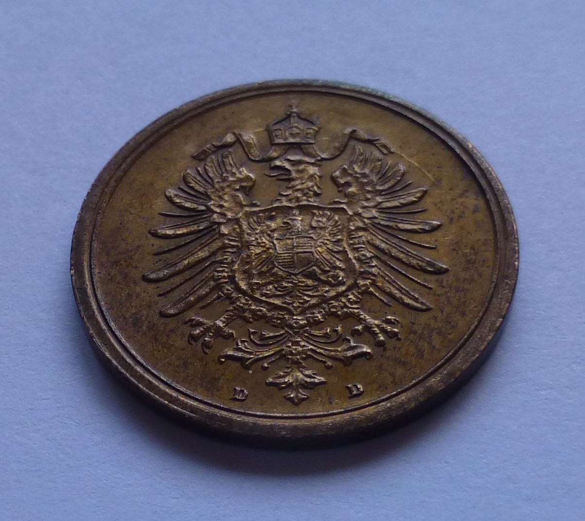  Deutsches Reich, Kaiserreich 1 Pfennig 1874 D, TOP Erhaltung - fast Stempelglanz   