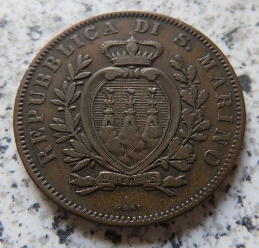  San Marino 10 Centesimi 1894 R   