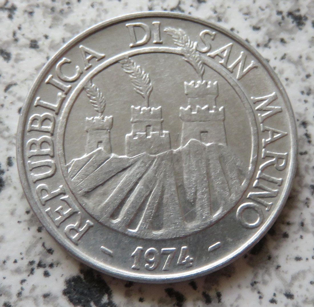  San Marino 10 Lire 1974   