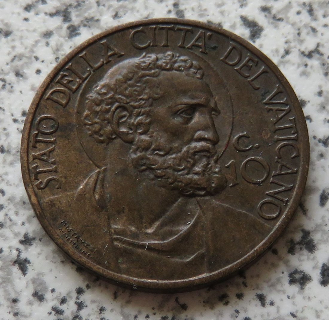  Vatikan 10 Centesimi 1935   