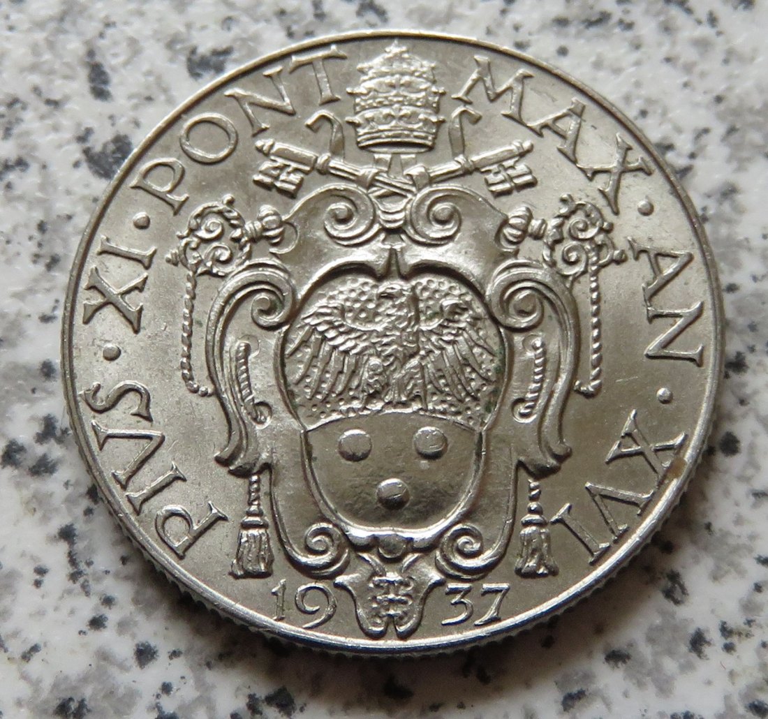  Vatikan 50 Centesimi 1937   