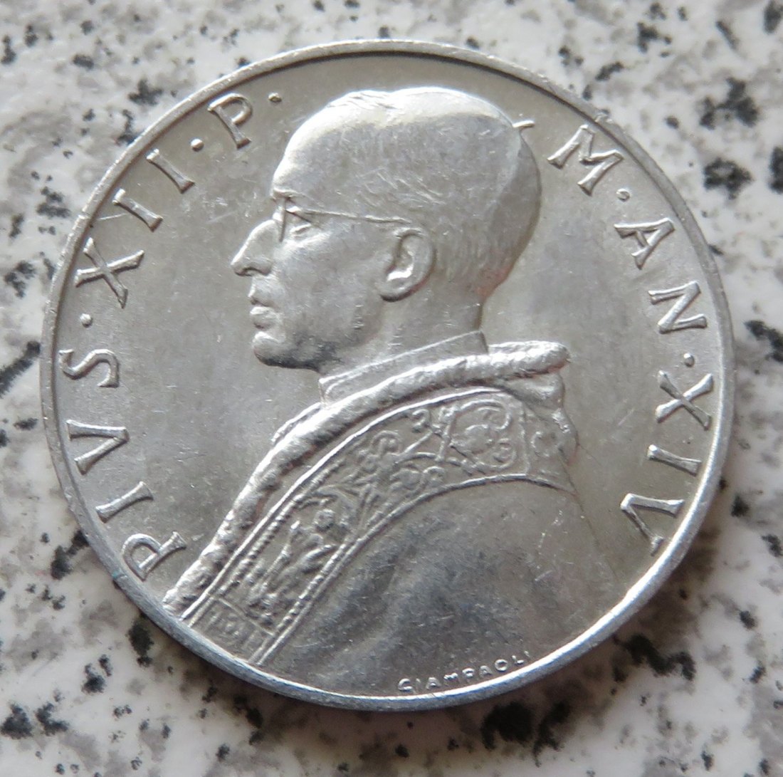  Vatikan 10 Lire 1952   