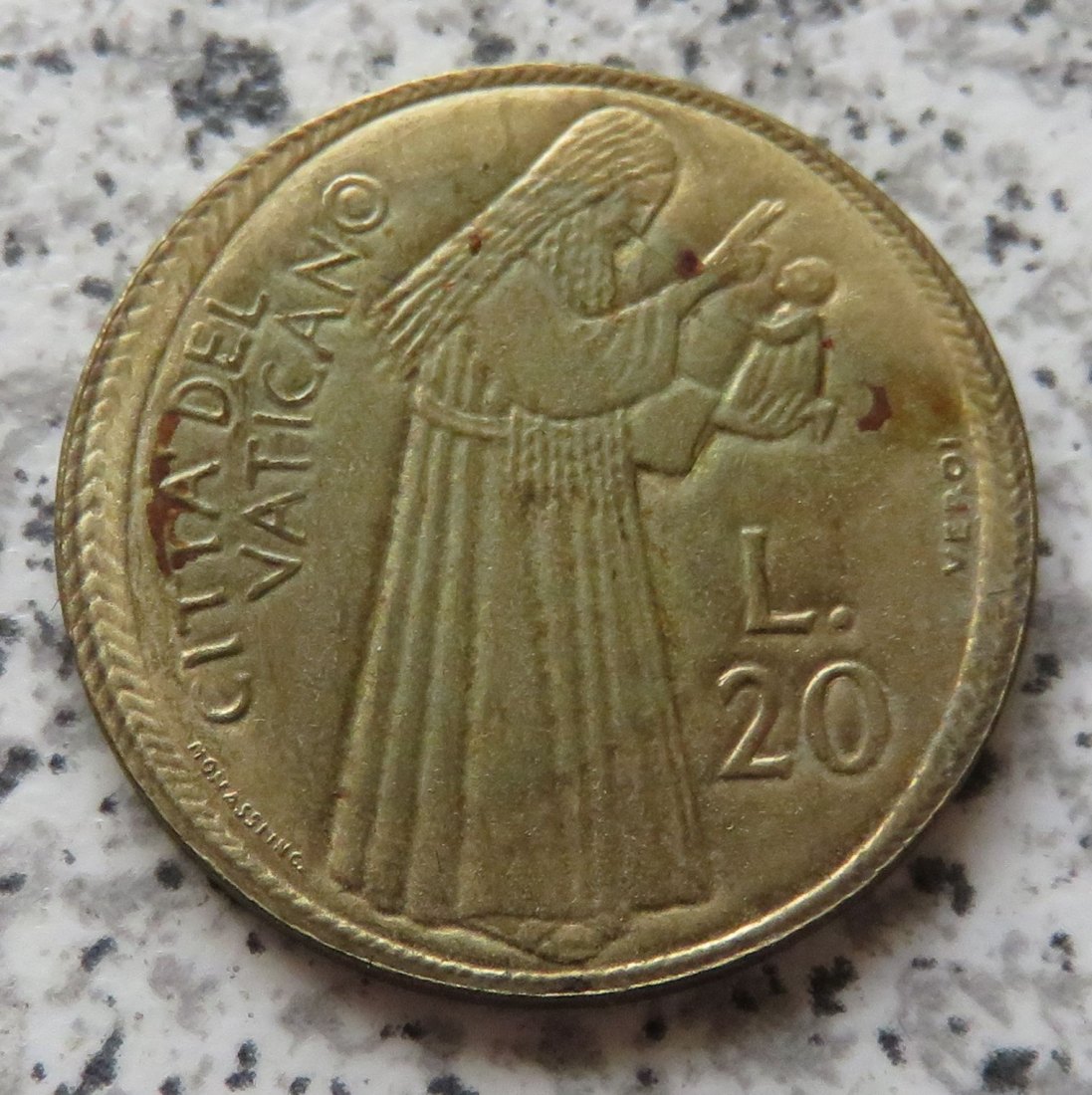  Vatikan 20 Lire 1975   
