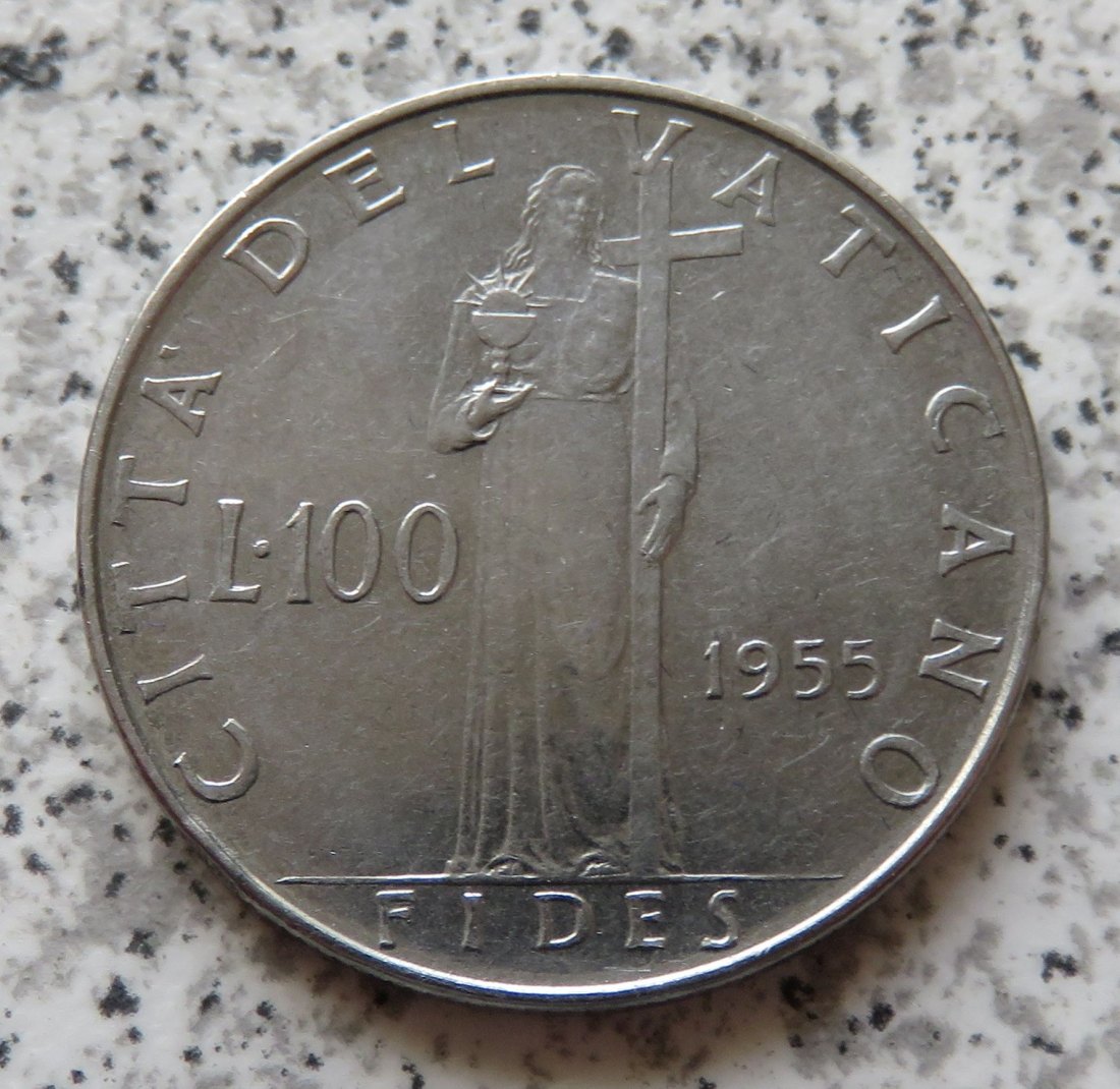  Vatikan 100 Lire 1955   