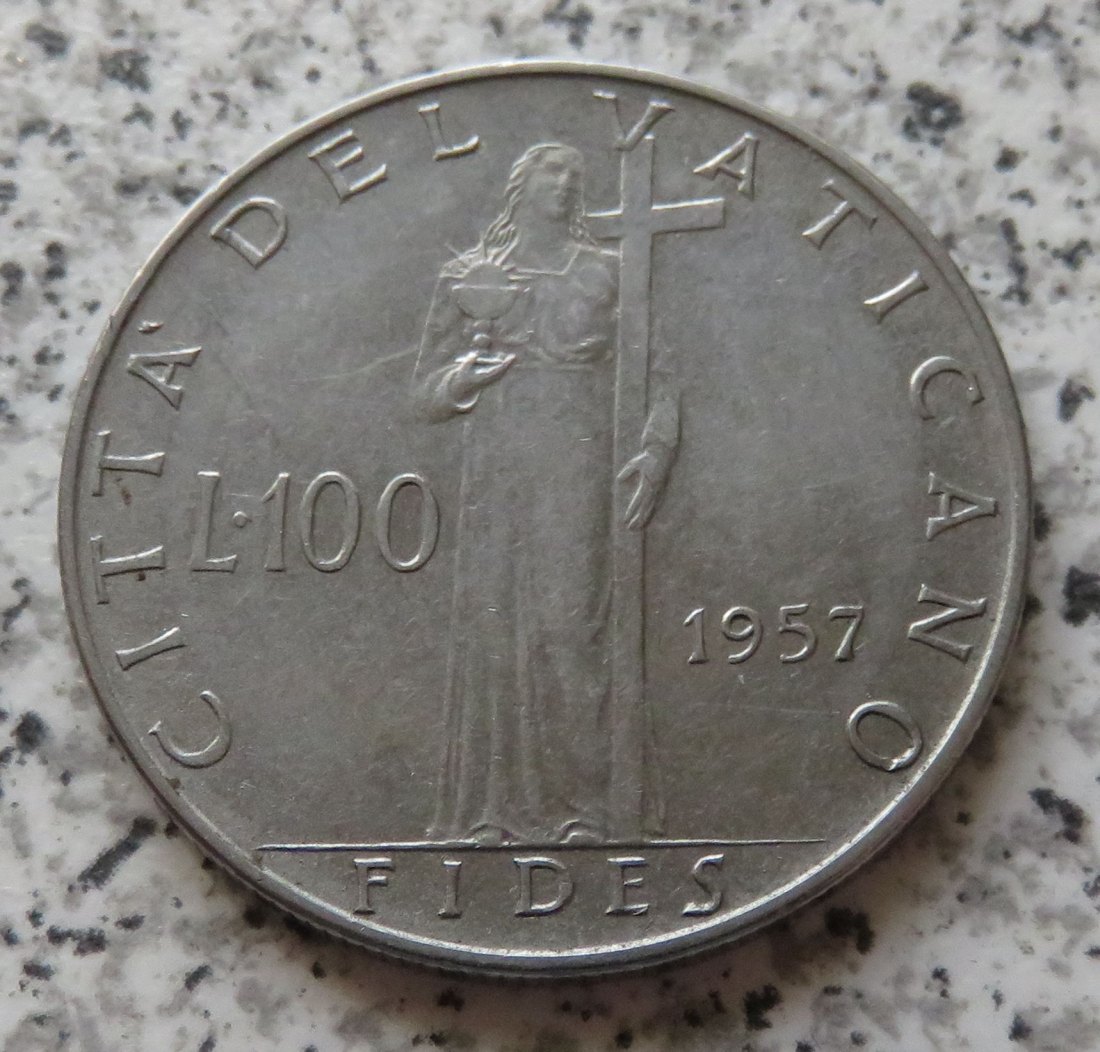  Vatikan 100 Lire 1957   