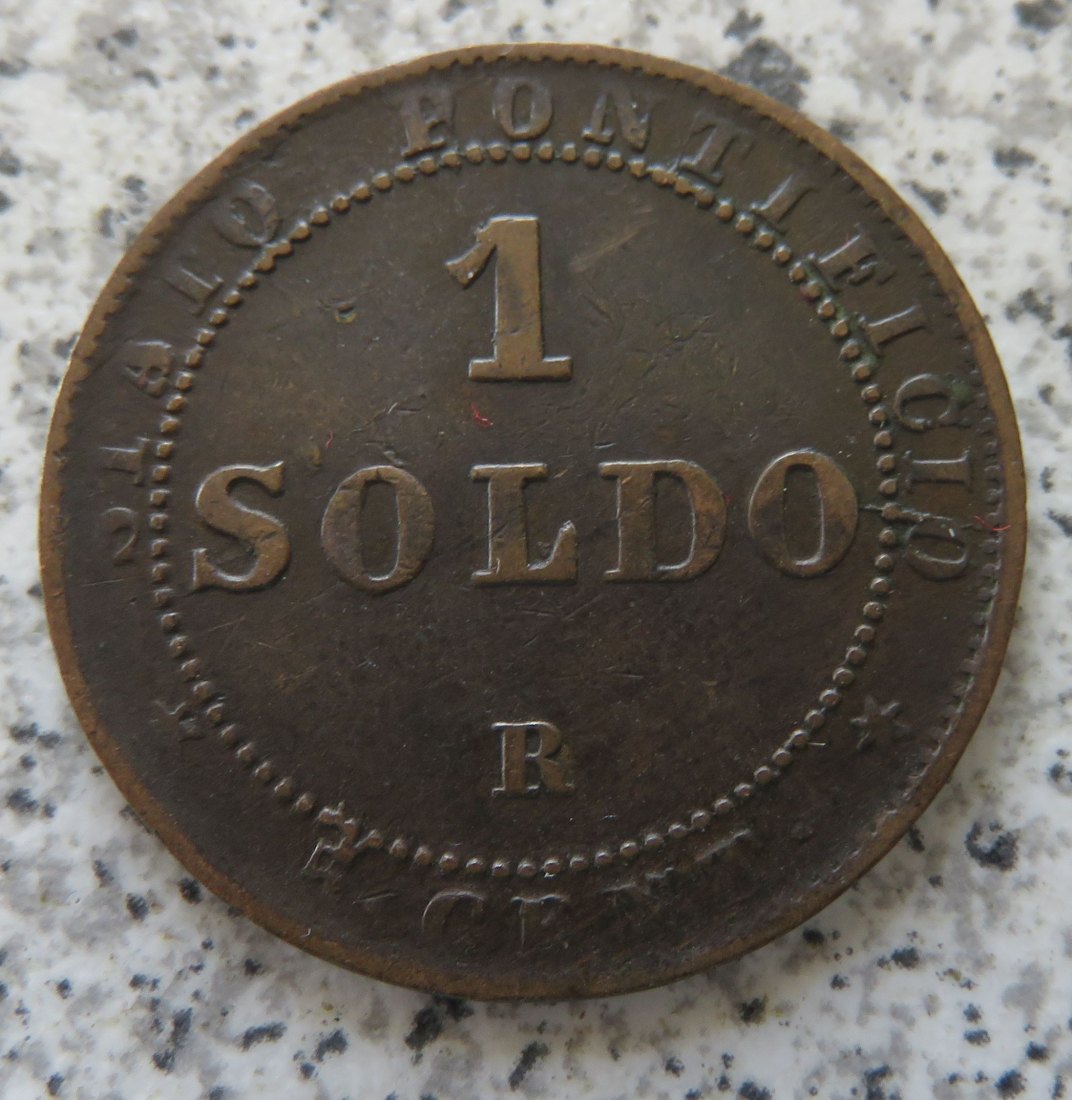  Italien / Vatikan 1 Soldo 1867 XXI R   