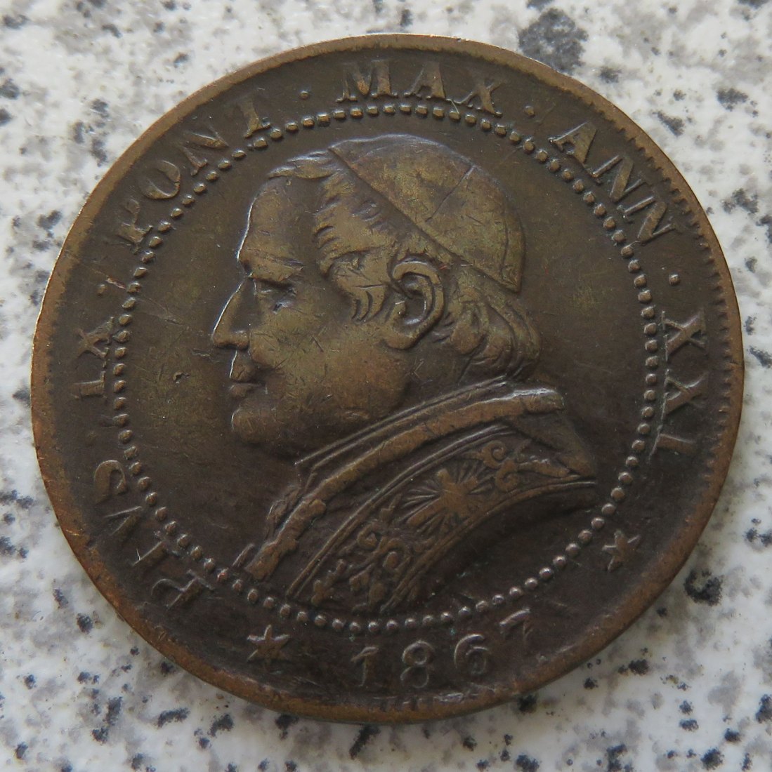  Italien / Vatikan 1 Soldo 1867 XXI R   