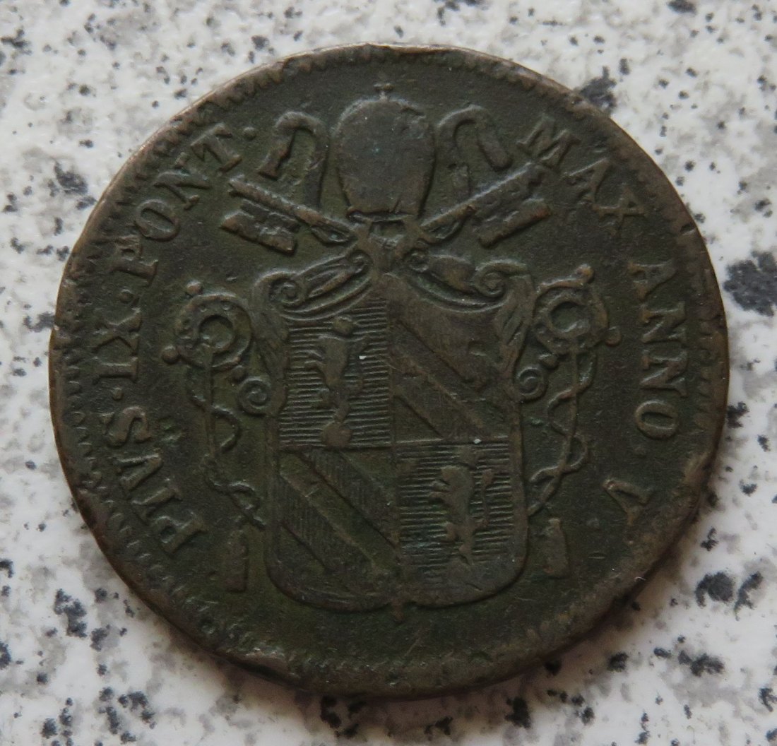  Italien / Vatikan 1 Baiocco 1851 R   