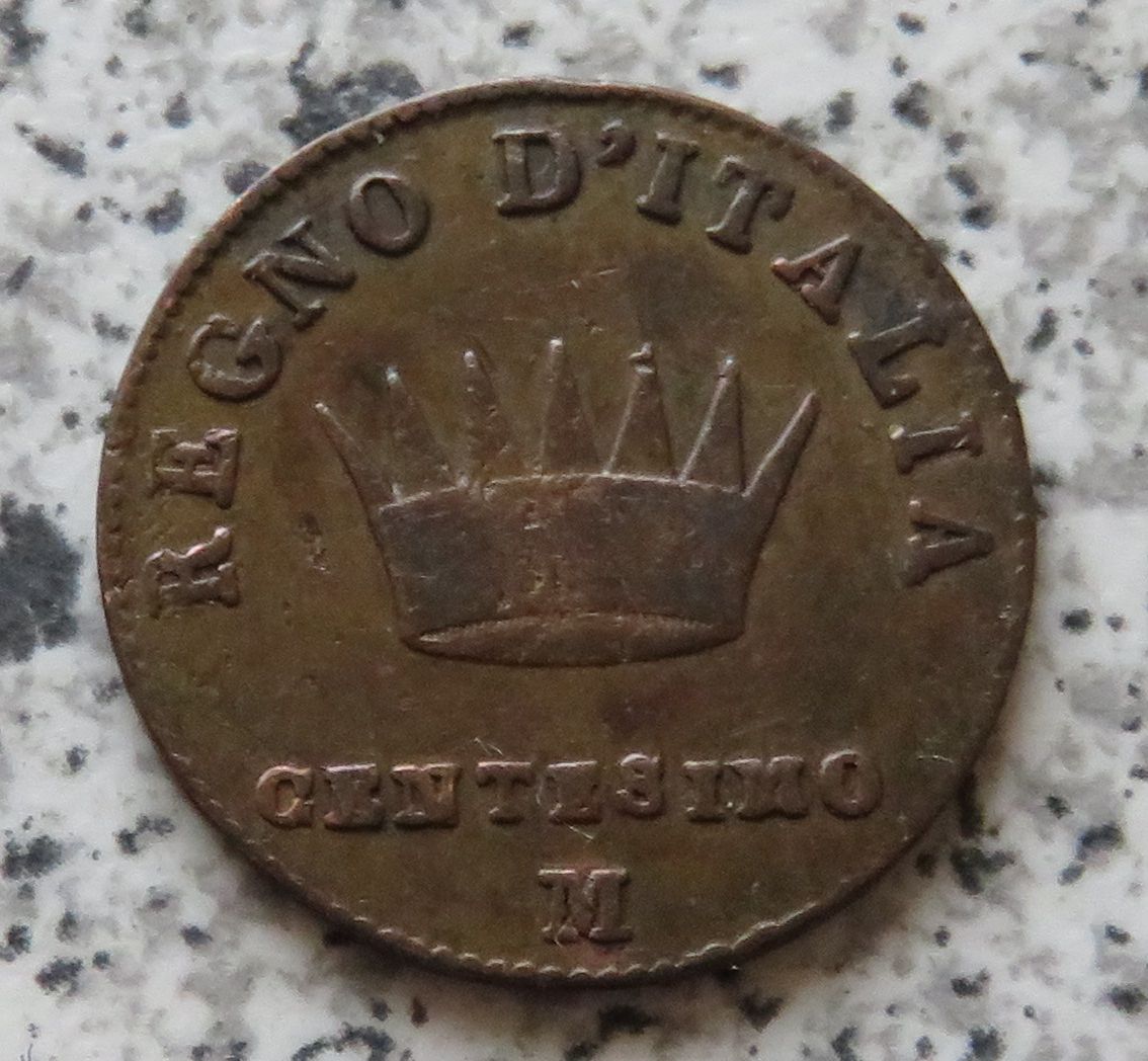  Napoleonisches Königreich Italien 1 Centesimo 1810 M   