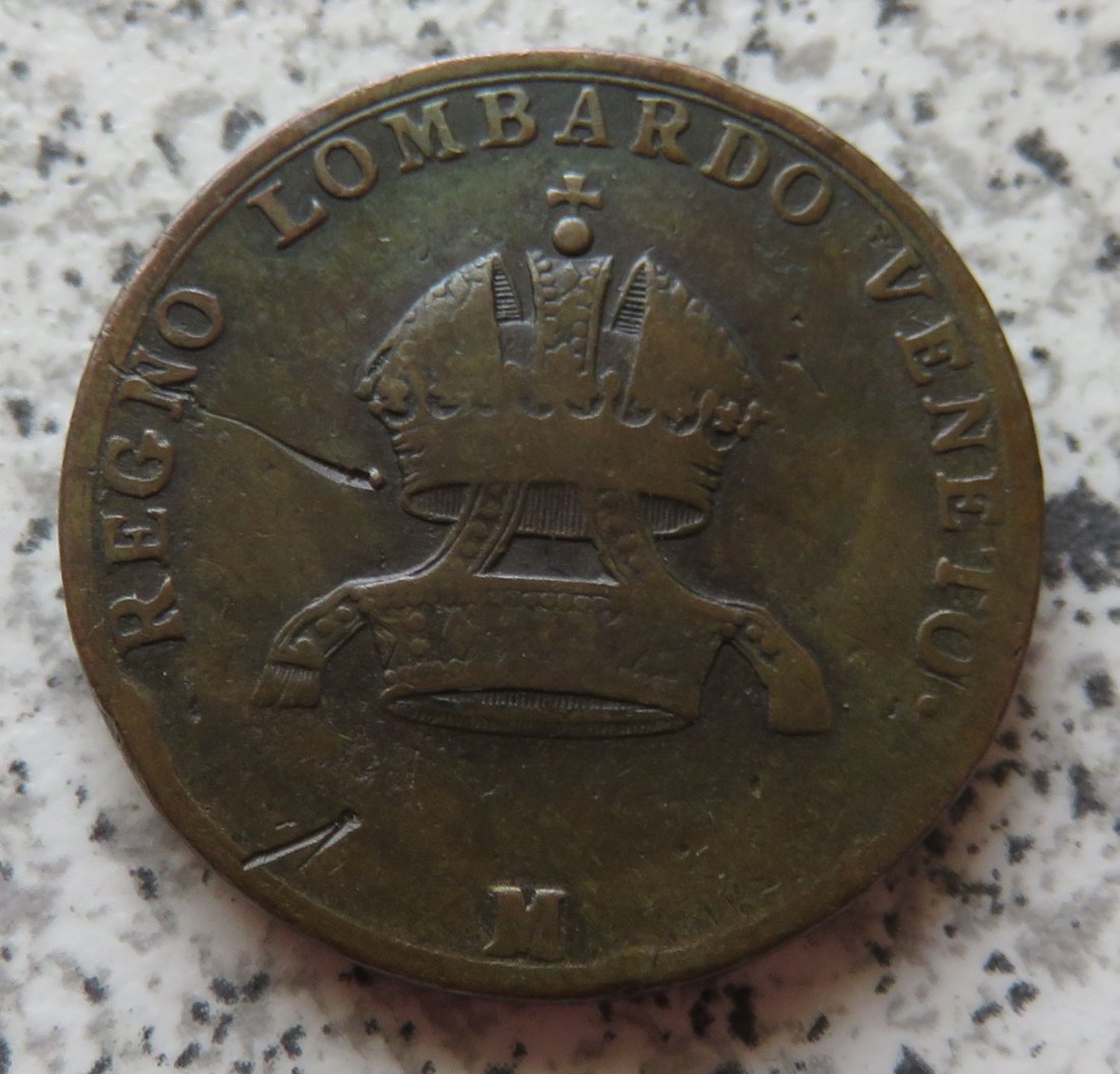  Lombardei und Venetien 5 Centesimi 1822 M   