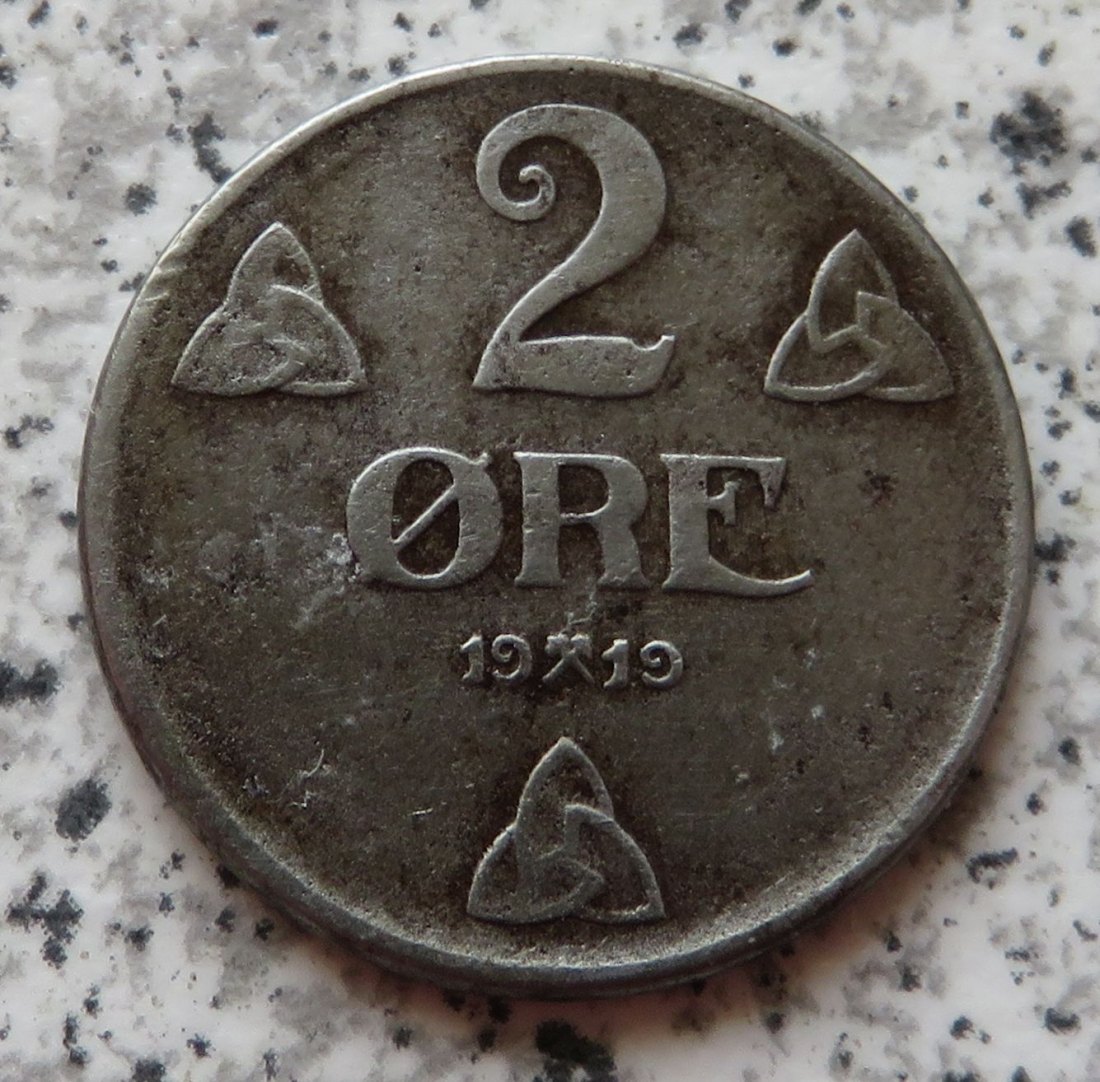  Norwegen 2 Öre 1919   