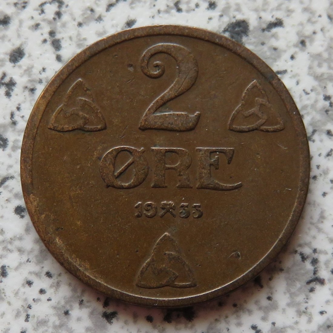  Norwegen 2 Öre 1933   
