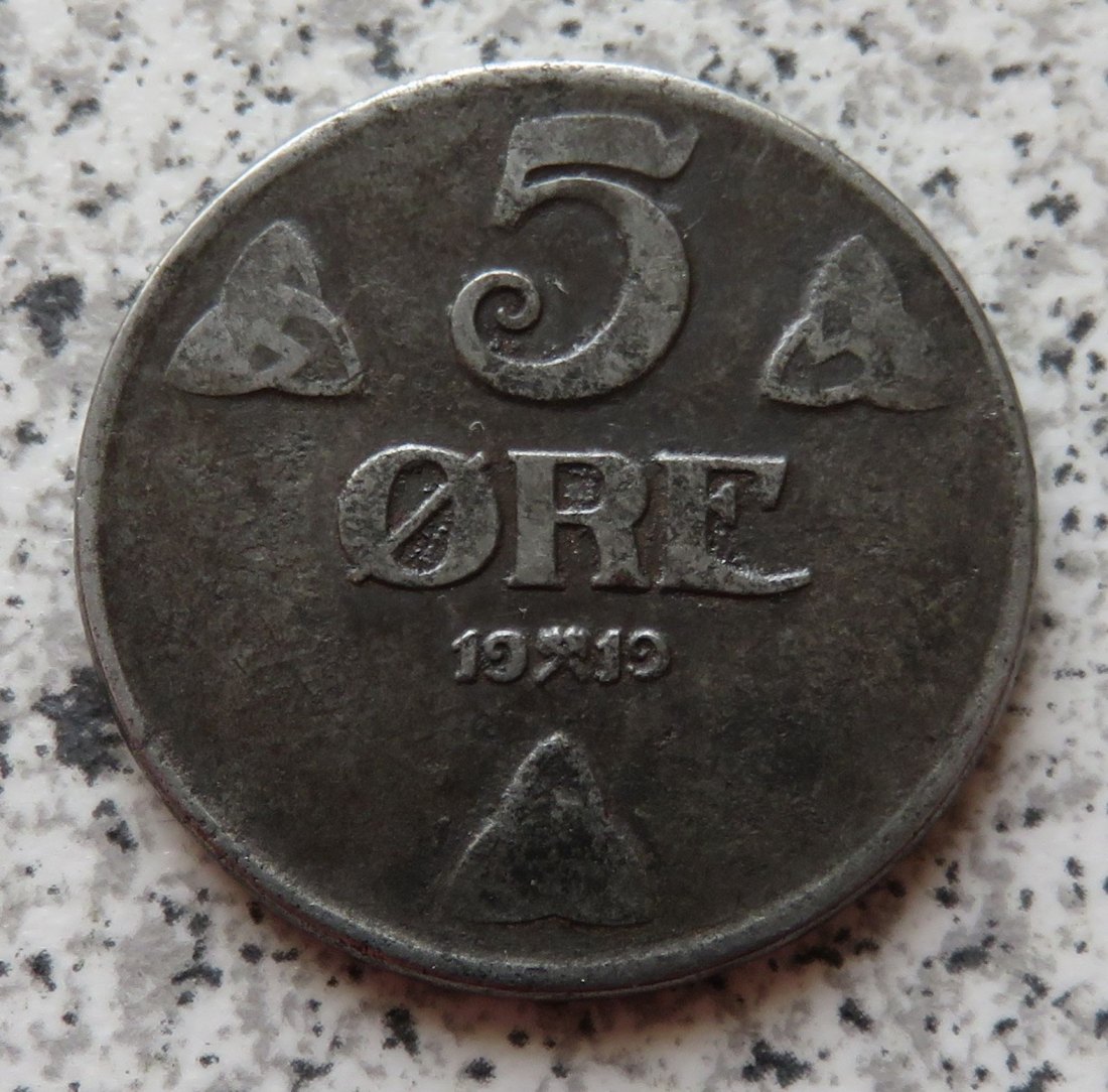  Norwegen 5 Öre 1919   