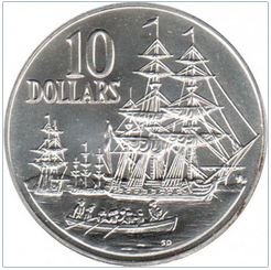  Australien 10 Dollar 1988, SILBER, 200 Jahre, Landung von Arthur Phillip's   