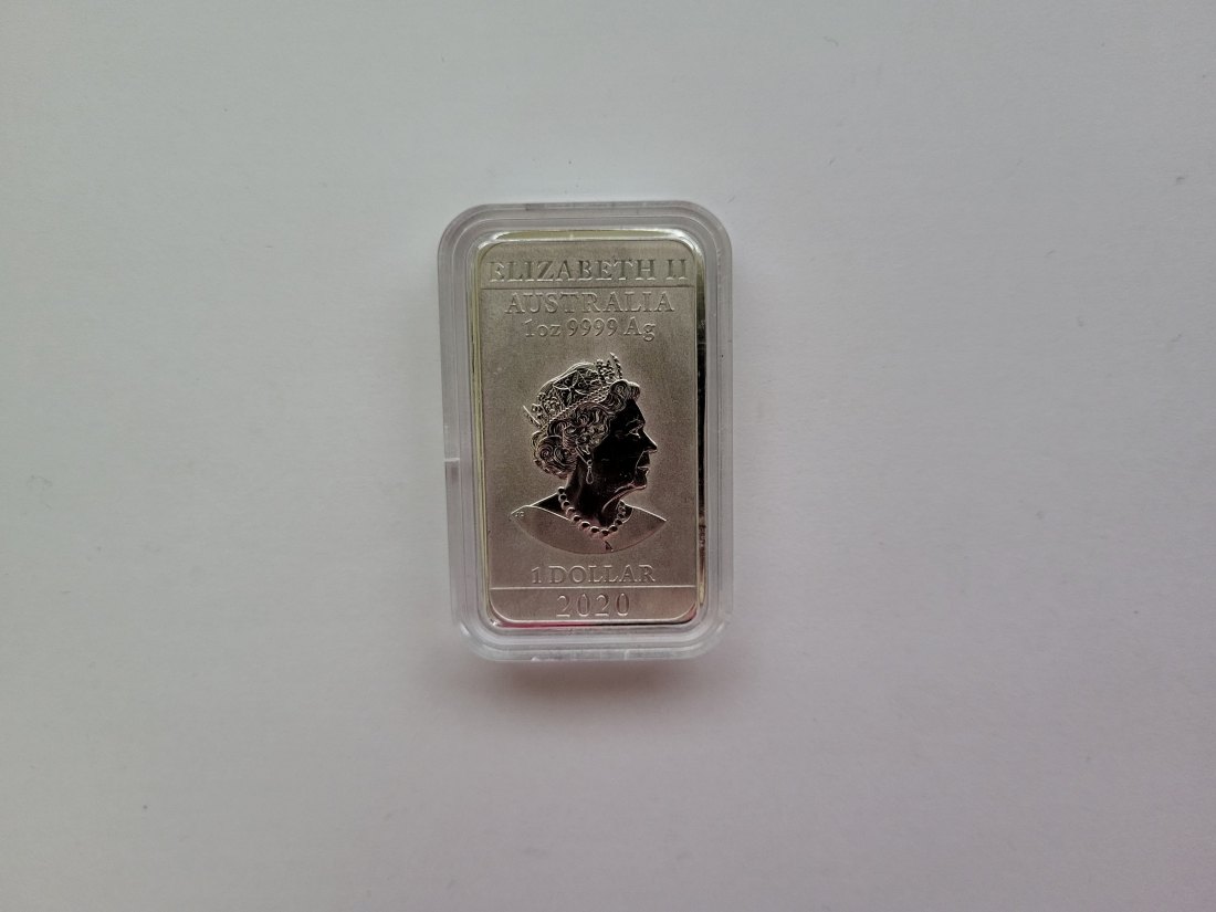  1 Dollar 2020 1 Oz Silberbarren 9999 Ag Elisabeth II Australien Spittalgold9800 (5539   