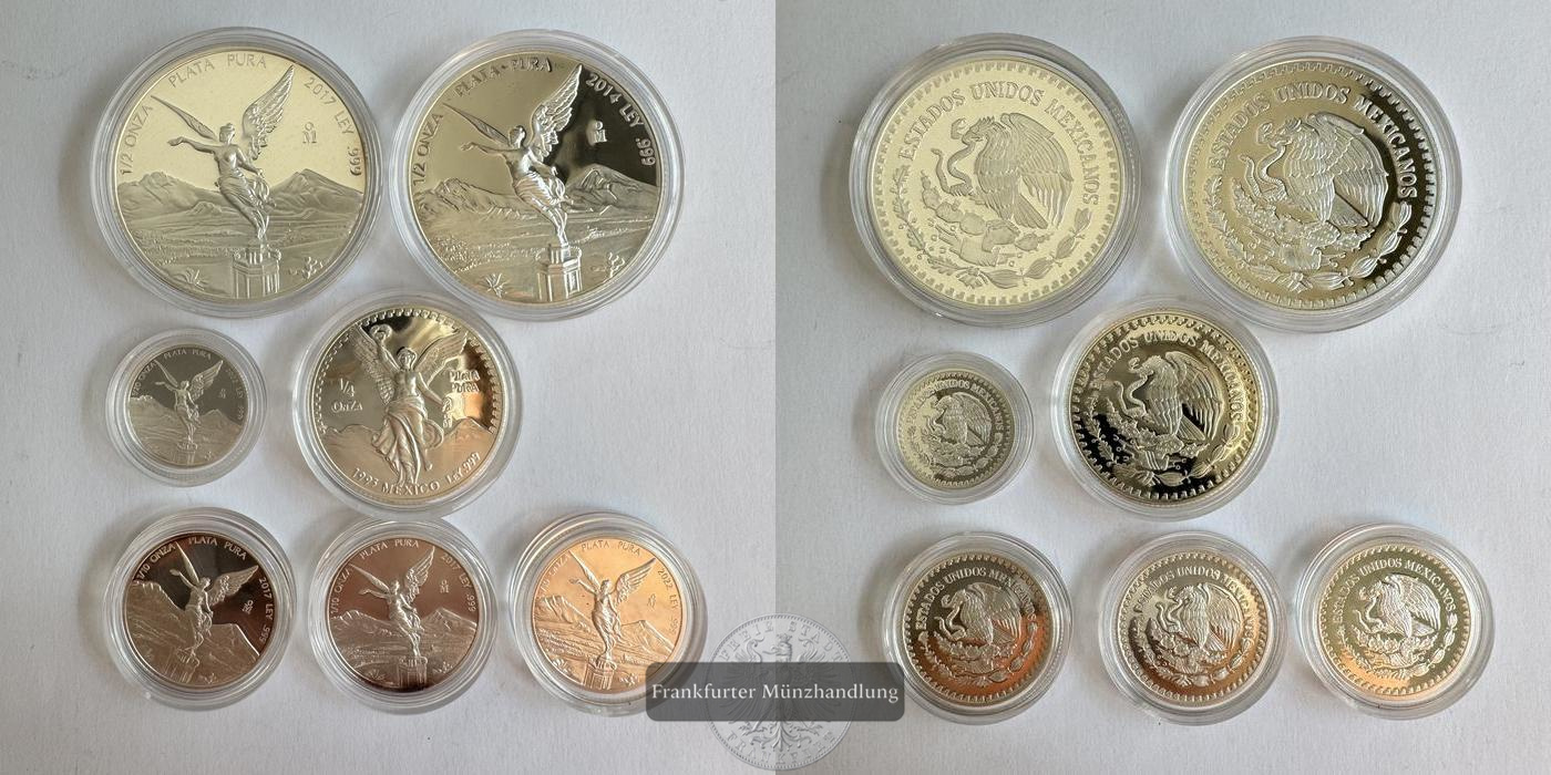  Lot: Mexiko / div. Onzas Libertad div. Jg. Proof FM-Frankfurt Feinsilber: 49,76g   