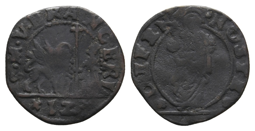  Ausland; Italien; Venedig; Soldo Kleinmünze   