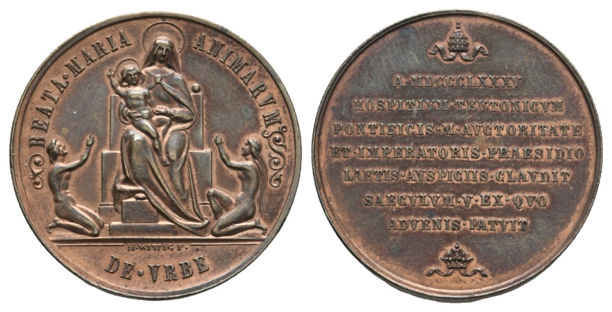  Medaille; Italien; Rom 1885; 10,55 g; Ø 29,06 mm   