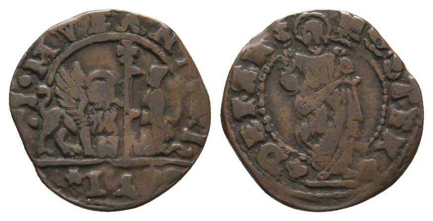  Ausland; Italien; Venedig; Soldo Kleinmünze   