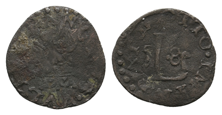  Ausland; Italien; Lucca; Quattrino 1558   